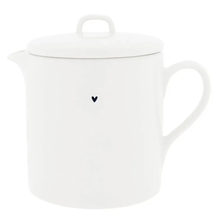 Bastion Collections - Teekanne Weiß mit kleinem Herz