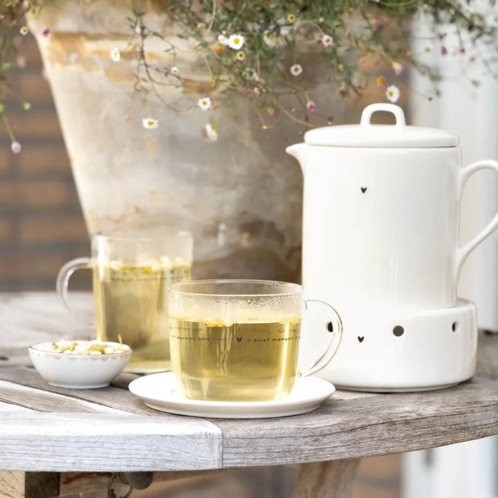 Bastion Collections - Teekanne Weiß mit kleinem Herz