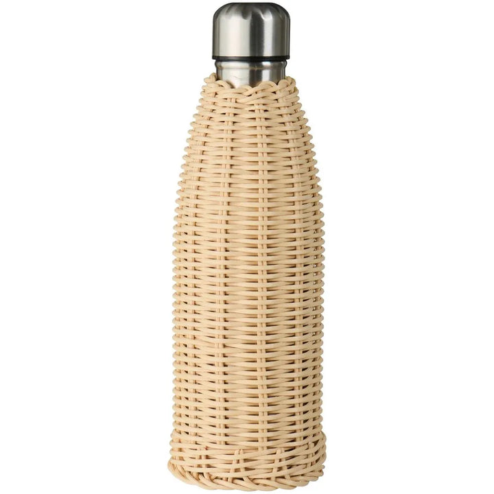 Ib Laursen - Thermosflasche natur Polyrattan handgeflochten 500 ml