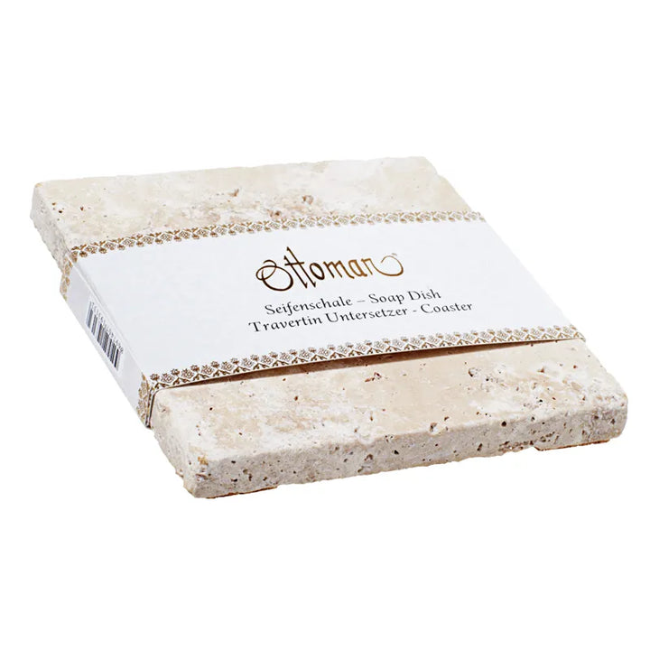 Ottoman - Travertin-Seifenset mit Naturseife