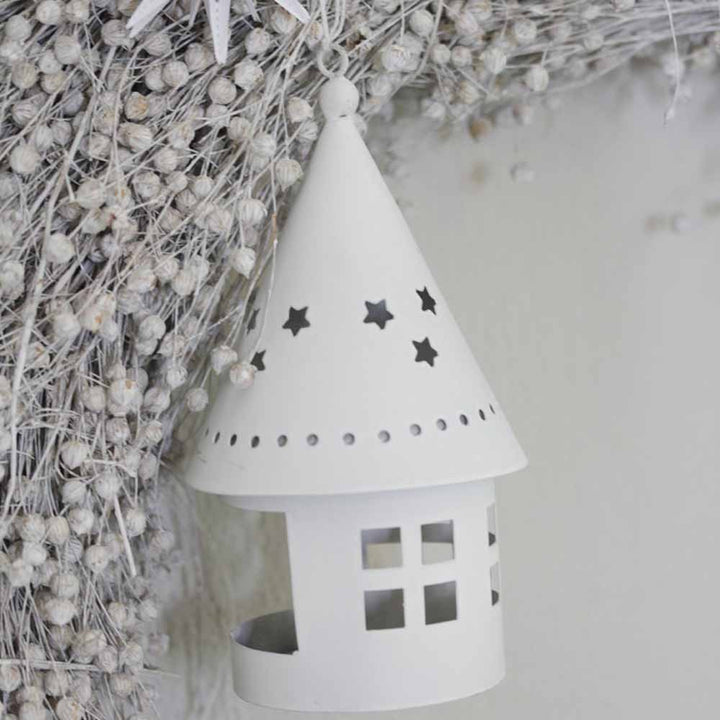 VL Home - Vogelhaus mit Sternen Deko 18 cm