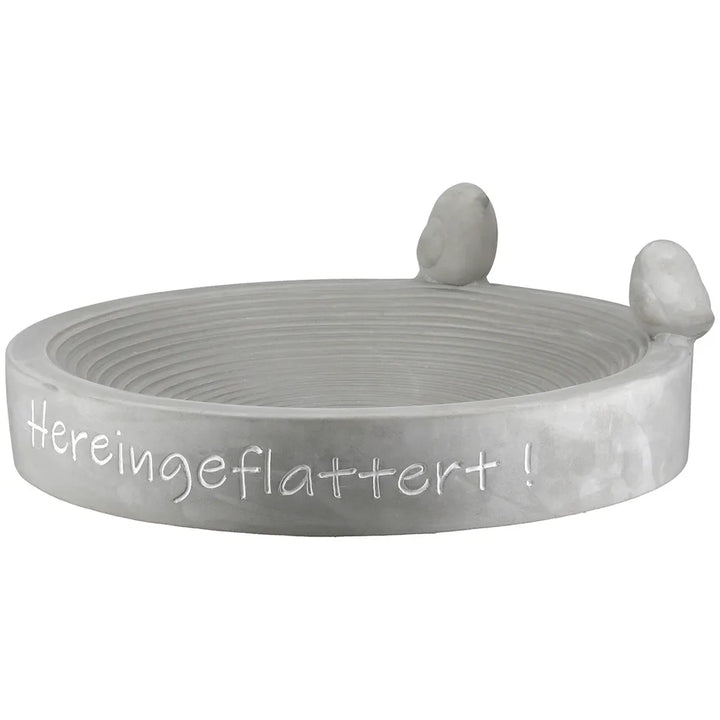 Gilde - Vogeltränke, rund, "Hereingeflattert"
