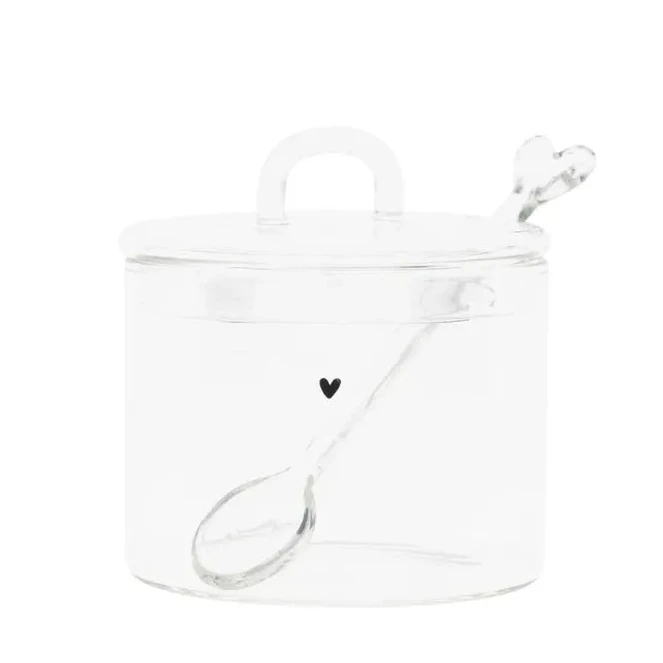 Bastion Collections - Glasdose mit Herz und Löffel