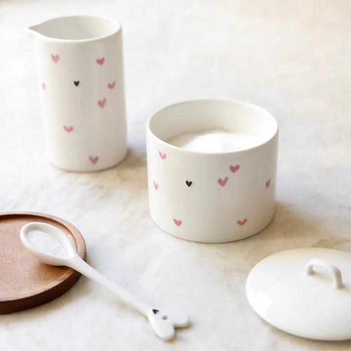 Zuckerdose Herz-Design