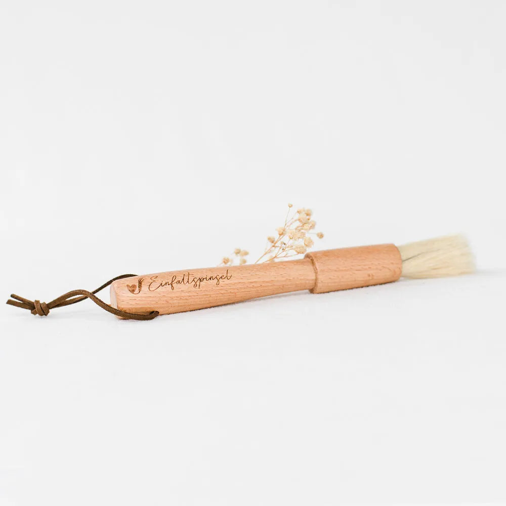 Bake Affair Backpinsel Buchenholz Gravur Natur 19 cm