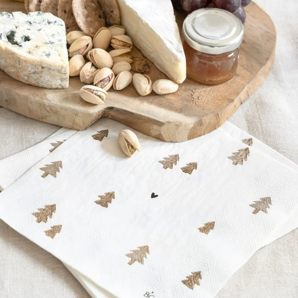 Bastion Collections Serviette Tannenbäumen 20 Stück