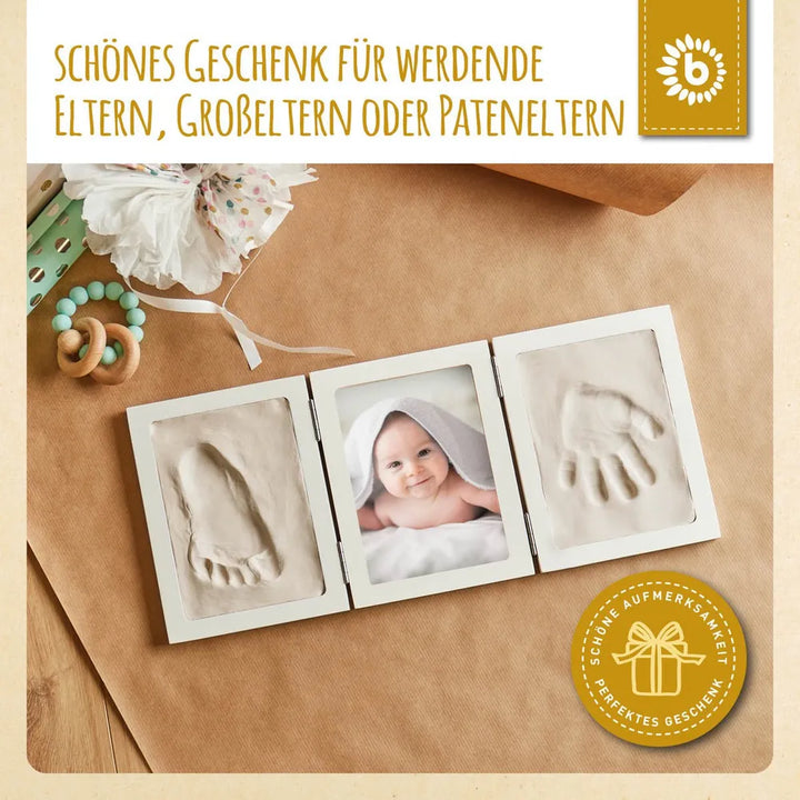 Bieco Spielwaren Bilderrahmen Baby Abdruckset Holz