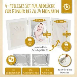 Bieco Spielwaren Bilderrahmen Baby Abdruckset Holz