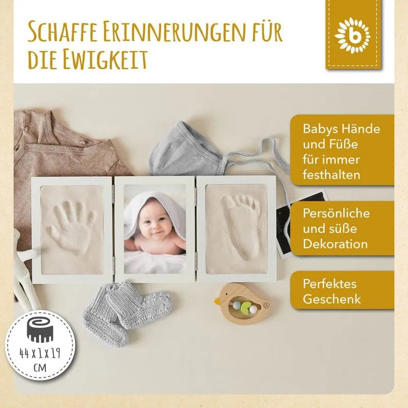 Bieco Spielwaren Bilderrahmen Baby Abdruckset Holz
