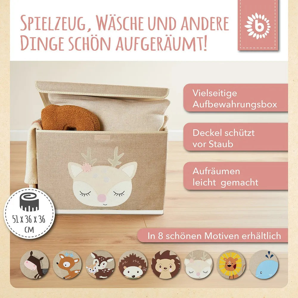 Bieco Spielwaren Aufbewahrungsbox Deckel Reh Ella