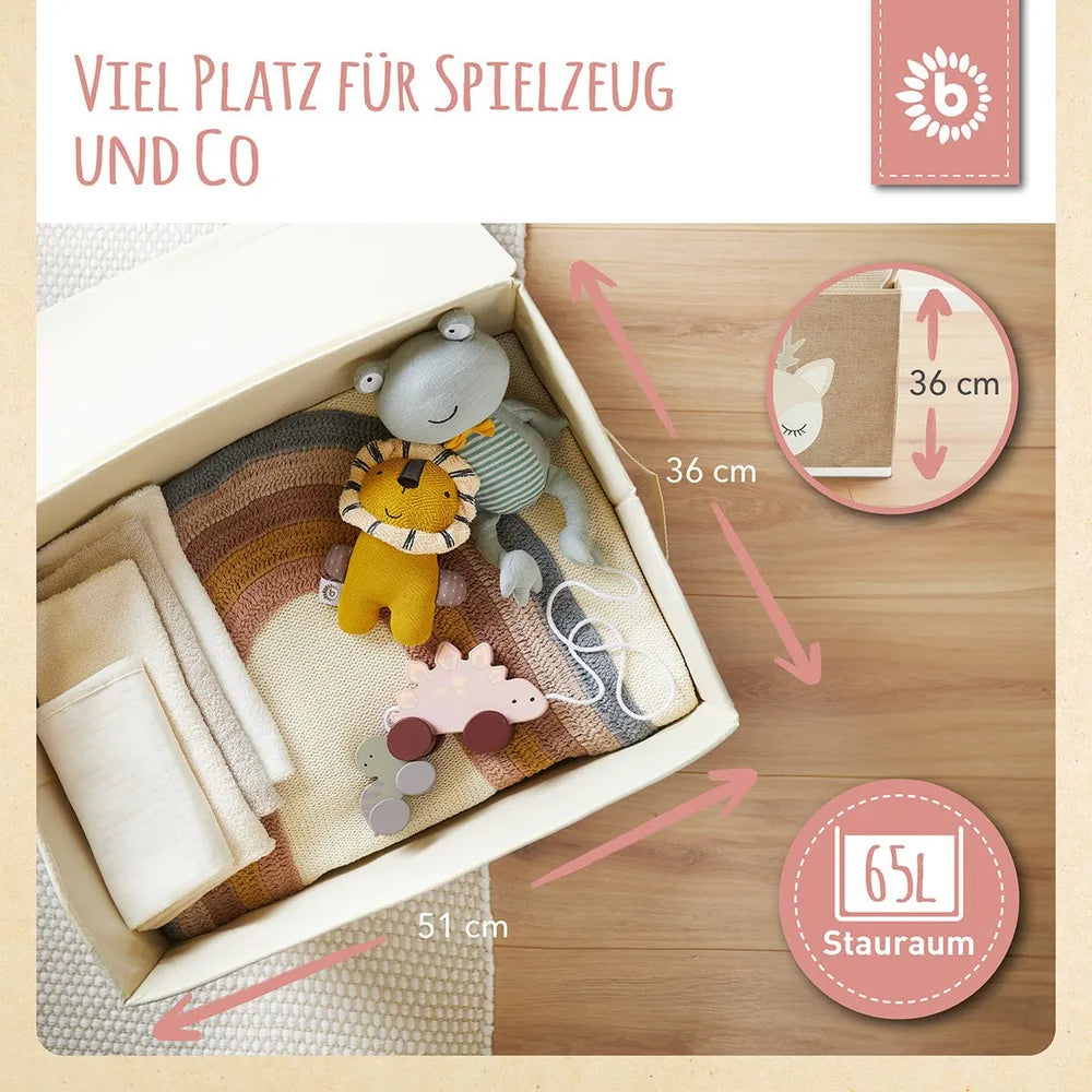 Bieco Spielwaren Aufbewahrungsbox Deckel Reh Ella