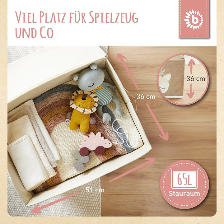 Bieco Spielwaren Aufbewahrungsbox Deckel Reh Ella