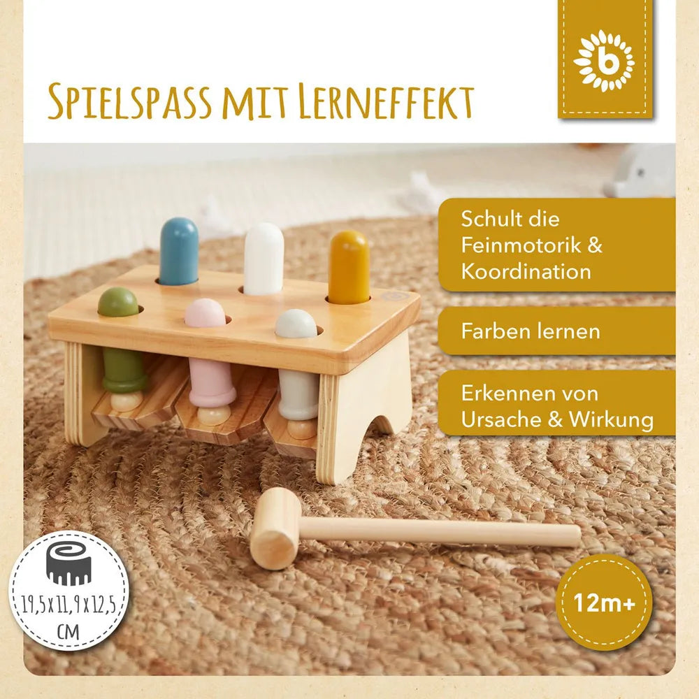 Bieco Spielwaren Babyzubehör Hammerbank FSC Holz