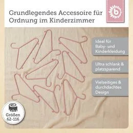 Bieco Spielwaren Kleiderbügel Kinder Set Dreamy Rose