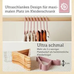 Bieco Spielwaren Kleiderbügel Kinder Set Dreamy Rose