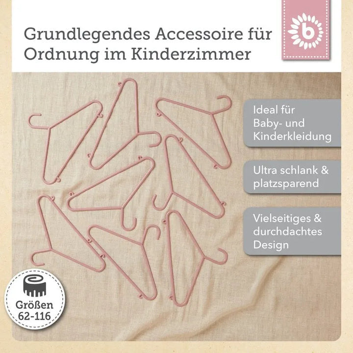 Bieco Spielwaren Kleiderbügel Kinder Set Dreamy Rose