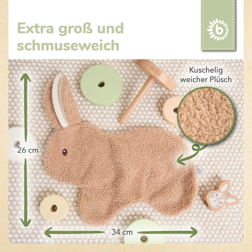 Bieco Spielwaren Schmusetuch Hase Fine