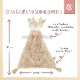 Bieco Spielwaren Stofftier Schmusetuch Reh Ella