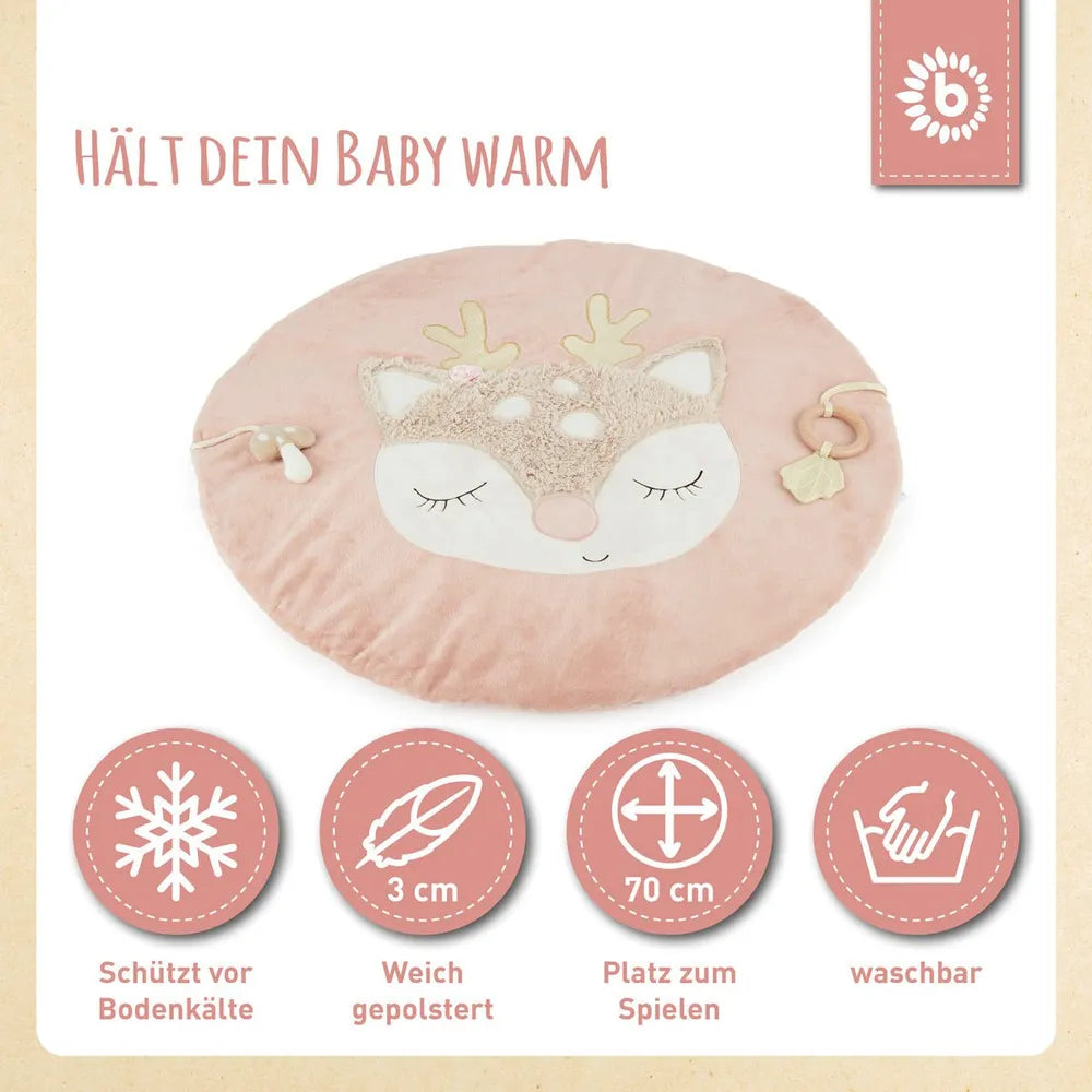 Bieco Spielwaren Krabbeldecke Plüsch Reh Ella 70 cm