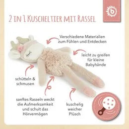 Bieco Spielwaren Spielfigur Reh Ella mit Rassel