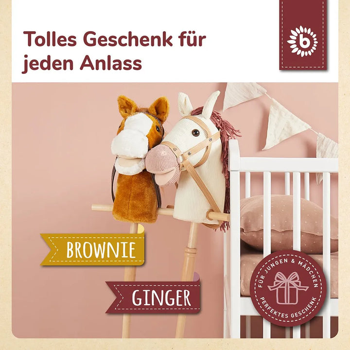 Bieco Spielwaren Schaukelpferd Steckenpferd Ginger