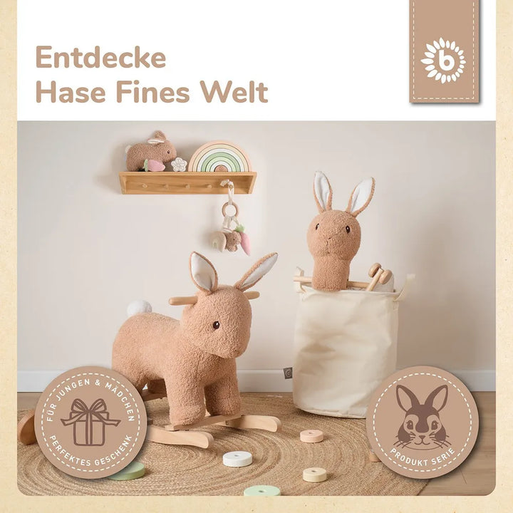 Bieco Spielwaren Stofftier Steckentier Hase Fine