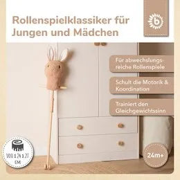Bieco Steckentiere mit Holzrädern – Ginger, Fine &amp; Mika — Hase Fine