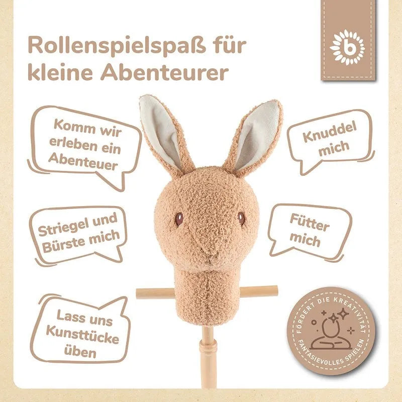 Bieco Steckentiere mit Holzrädern – Ginger, Fine &amp; Mika — Hase Fine