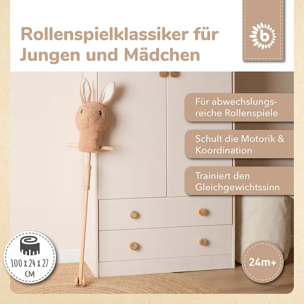 Bieco Spielwaren Stofftier Steckentier Hase Fine