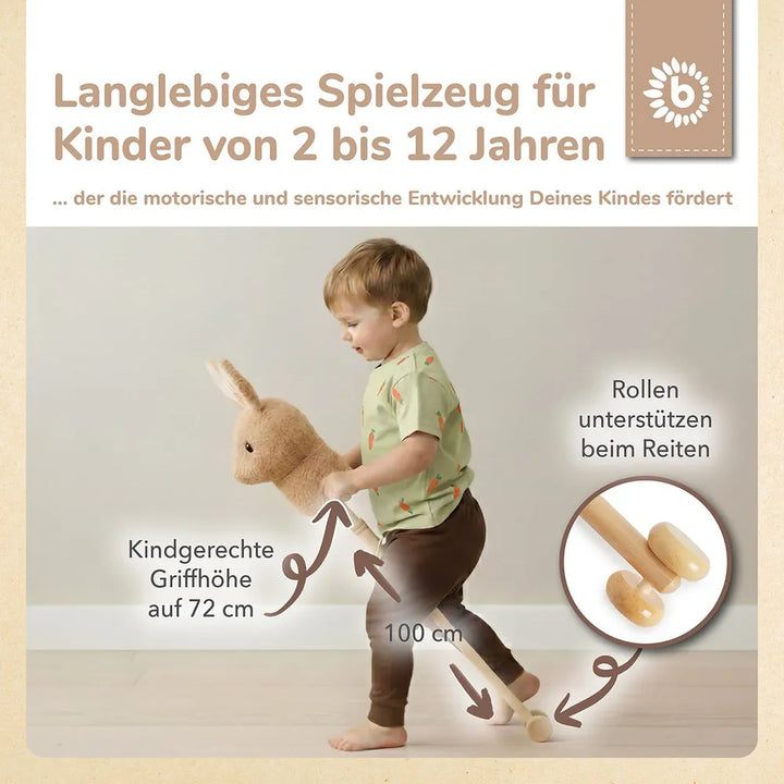 Bieco Spielwaren Stofftier Steckentier Hase Fine
