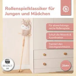 Bieco Spielwaren Steckentier Reh Ella mit Holzrädern