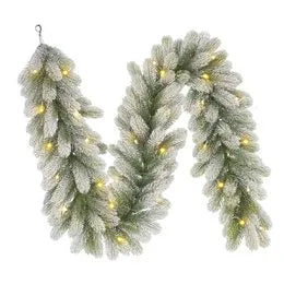 Black Box Trees Weihnachtsgirlande Beschneite LED