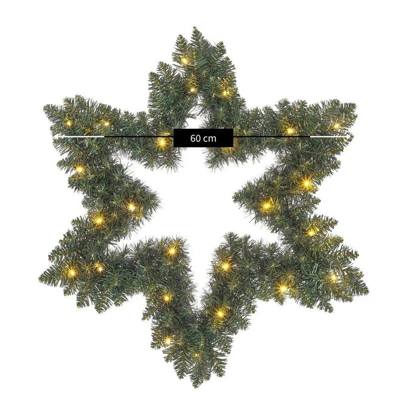 Black Box Trees Sternförmiger LED-Weihnachtskranz