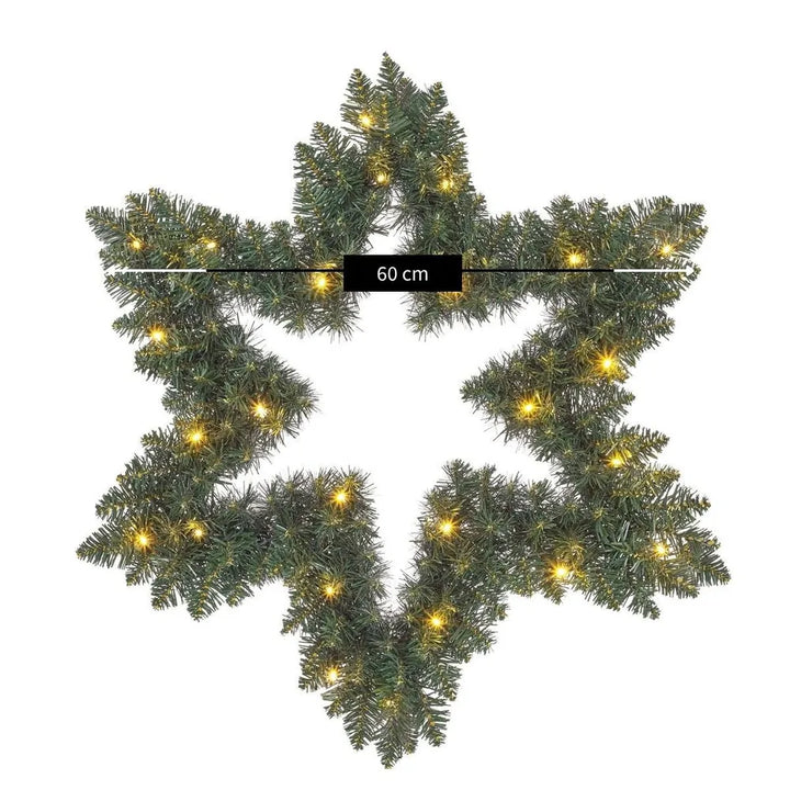 Black Box Trees Sternförmiger LED-Weihnachtskranz