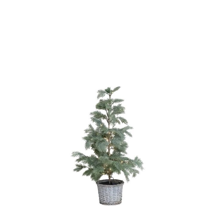 Chic Antique Tannenbaum Künstlicher Fleur Weidenkorb