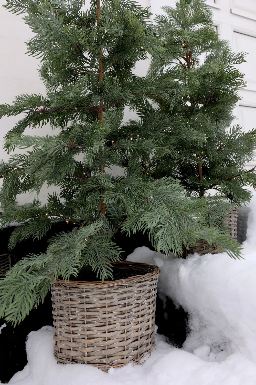 Chic Antique Tannenbaum Künstlicher Fleur Weidenkorb