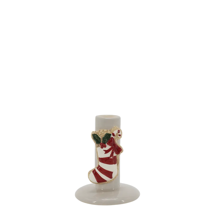 Chic Antique Kerzenständer Weihnachtsstrumpf Dolomit