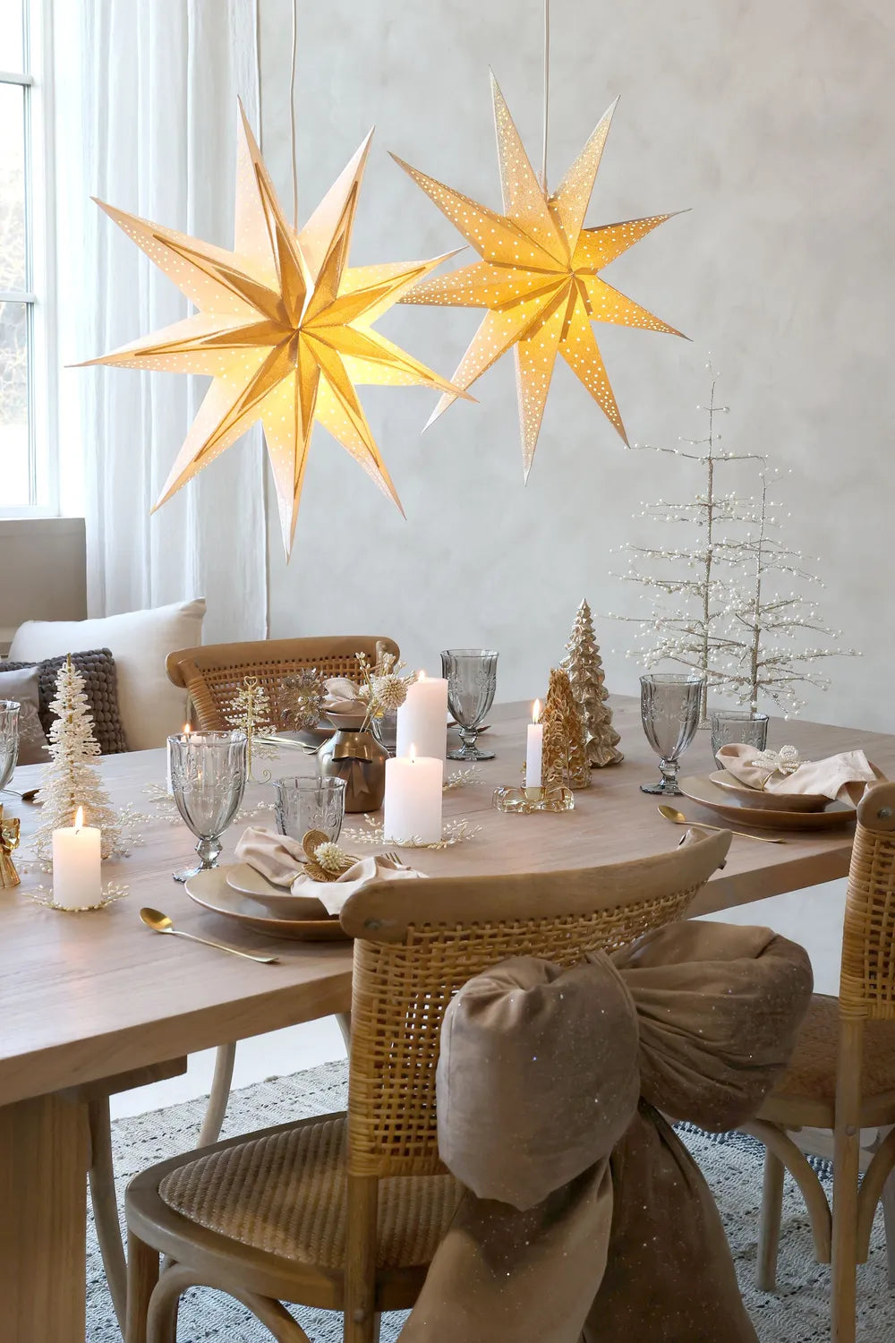 Chic Antique Papierstern Creme und Champagne Ø 60 cm
