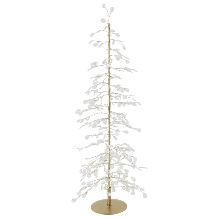 Chic Antique Weihnachtsbaum Acrylprismen Golddraht