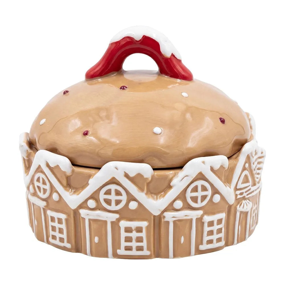 Clayre & Eef. Vorratsdose Keramik Lebkuchenhaus