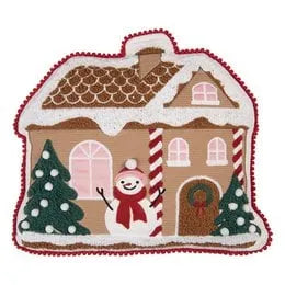 Clayre &amp; Eef. Dekokissen Lebkuchenhaus aus Polyester