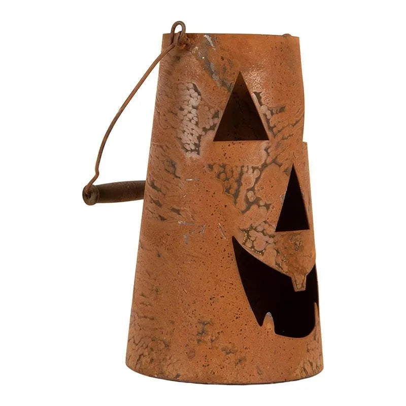 Clayre &amp; Eef. Kürbis Metall Henkel Braun 14 cm