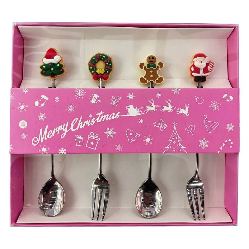 Clayre & Eef. Besteck Dessertbesteck Set Silber