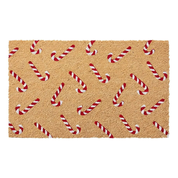 Clayre &amp; Eef. Fußmatte Kokos Zuckerstangen Muster