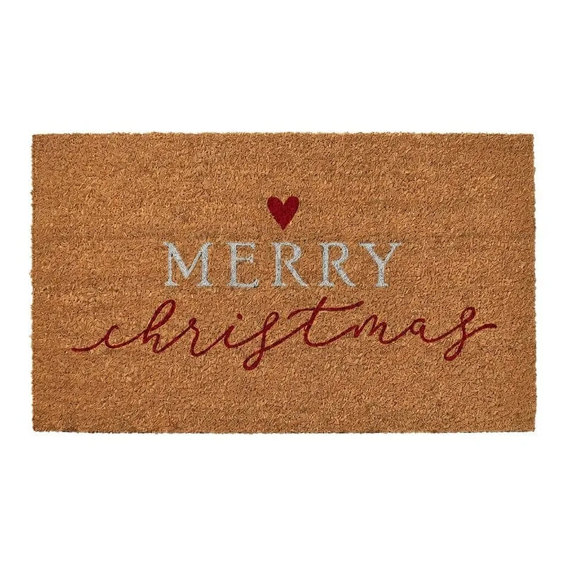 Clayre & Eef. Fußmatte Kokos Merry Christmas Herz