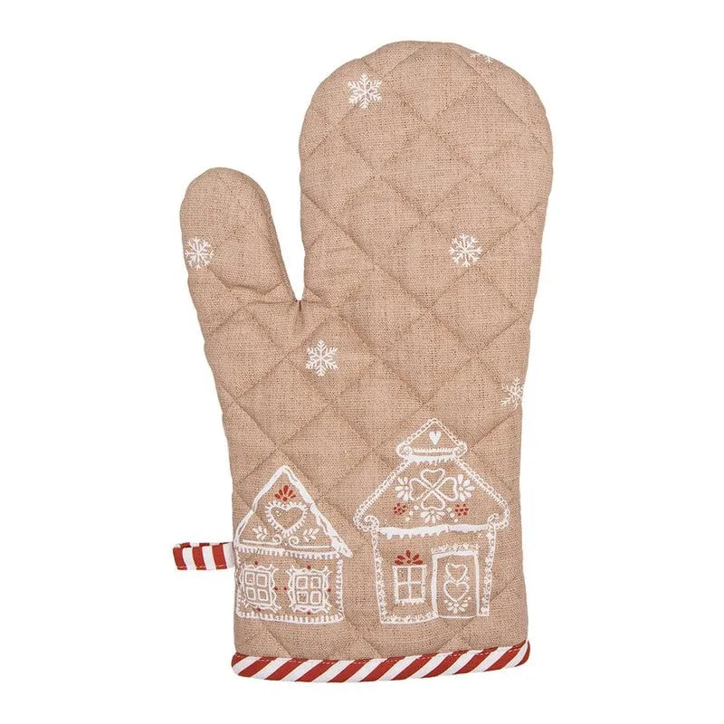 Clayre & Eef. Ofenhandschuh Lebkuchenhaus Motiv