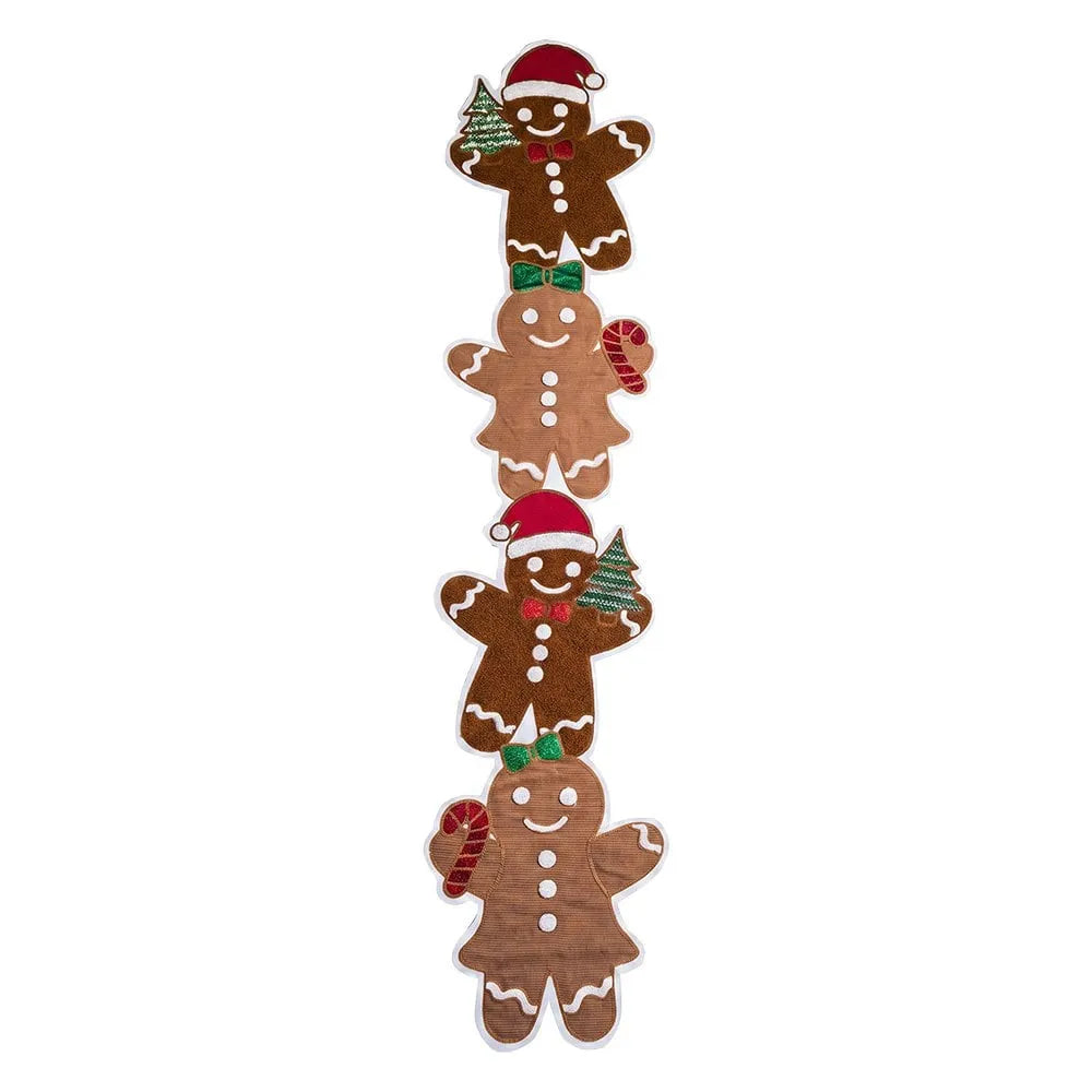 Clayre &amp; Eef. Tischläufer mit Lebkuchenfiguren