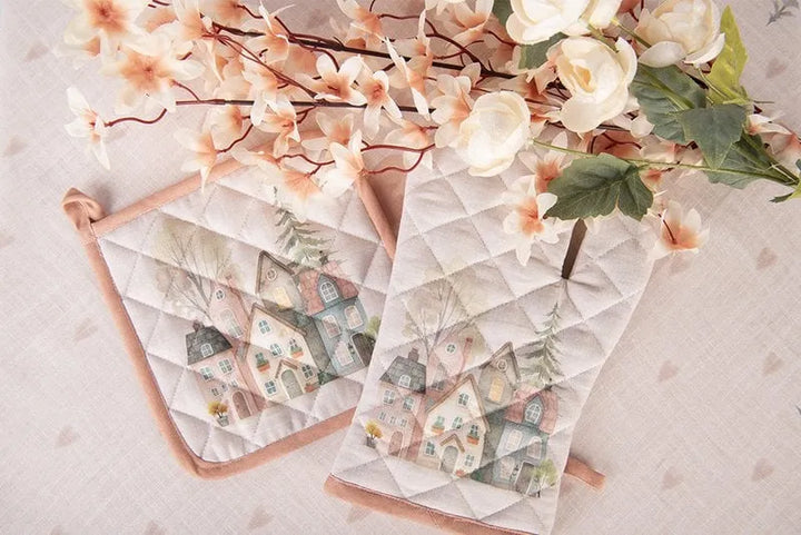 Clayre &amp; Eef. Topflappen aus Baumwolle mit Herzmotiv