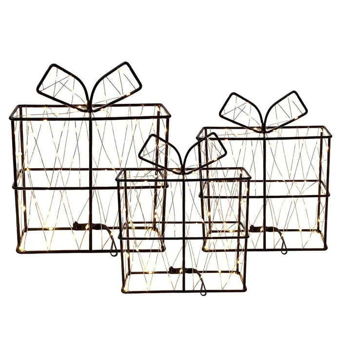 Clayre &amp; Eef. LED Lichter Geschenke Draht Schwarz