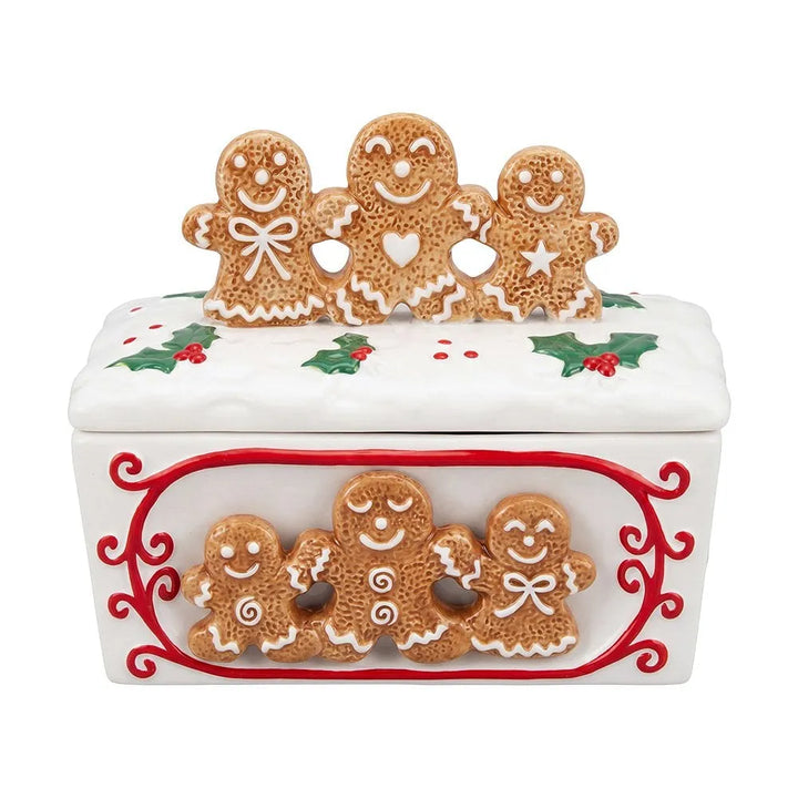 Clayre &amp; Eef. Vorratsdose Keramik Lebkuchenfiguren
